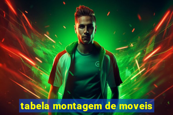 tabela montagem de moveis